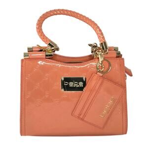 Bebe Dana Monogram Top Handle Crossbody Braided Straps NWT NEW